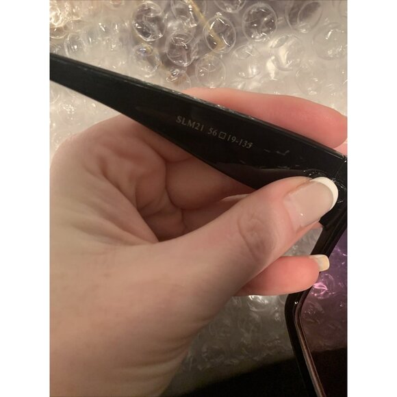 Saint Laurent Authentic Black Shield Oversized Sunglasses 686788 - Picture 8 of 9